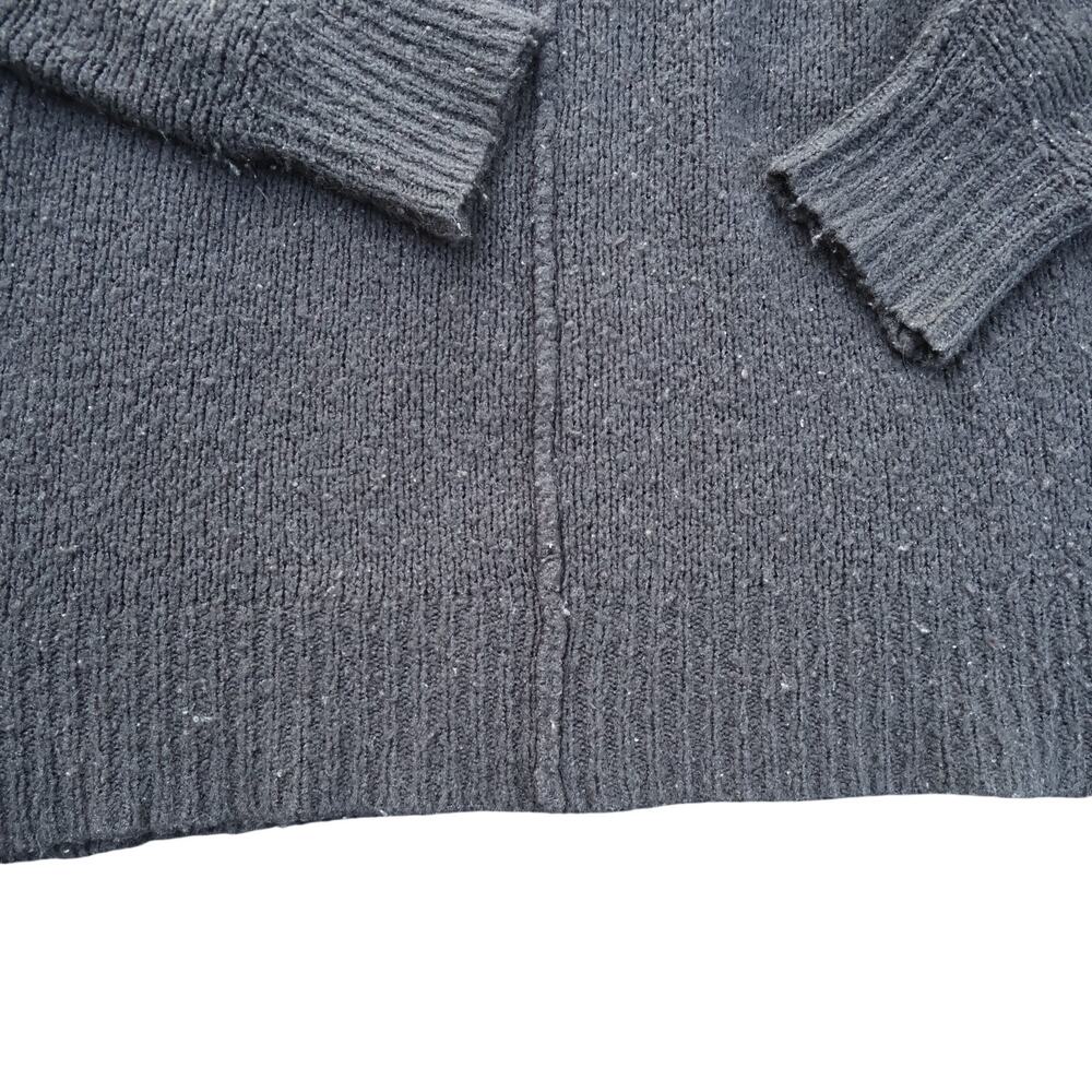 Free People Gray Fisherman Sweater Wool Blend Boho Cozy Sz SP - Picture 8 of 15